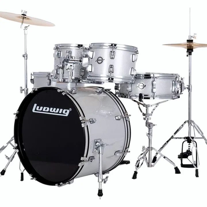 Avis et Test : Batterie acoustique Ludwig Accent Fuse 5pc Silver