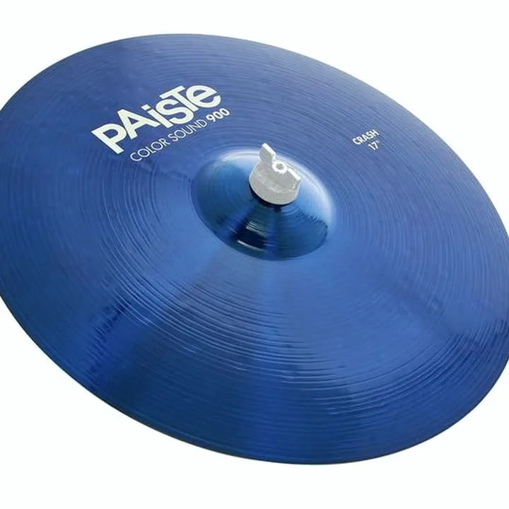Avis et Test de la cymbale crash Paiste 17″ 900 Color Sound Crash Blue