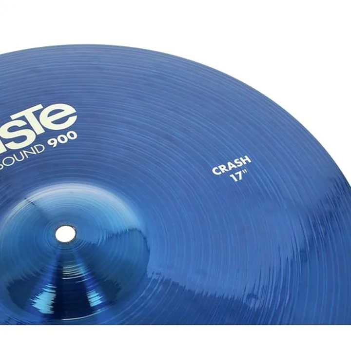 Avis et Test de la cymbale crash Paiste 17″ 900 Color Sound Crash Blue