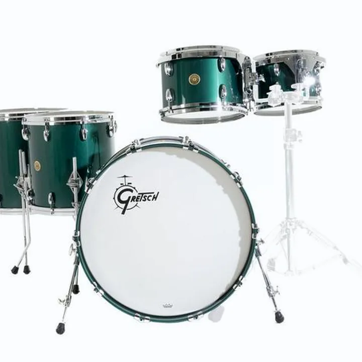 Avis, Test Batterie Acoustique Gretsch Drums US Custom 2up 2down Green