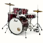 Test & Avis : Batterie acoustique Pearl Roadshow 22″ Red Wine