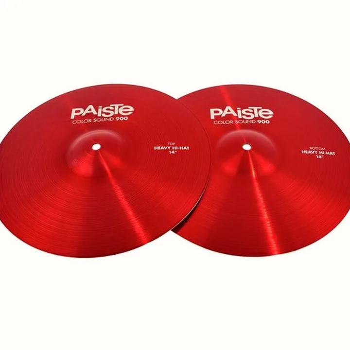 Avis & Test : Paiste 900 Color Rock Cymbal Set RED