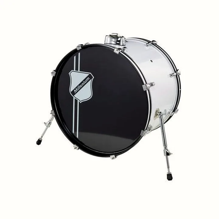 Batterie acoustique Millenium Focus 22″x16″ Bass Drum White : Test et Avis