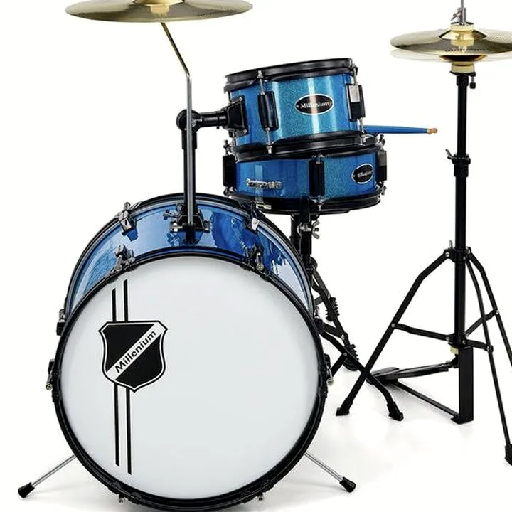 Batterie acoustique Millenium Youngster Drum Set Bundle Blue : Test et Avis