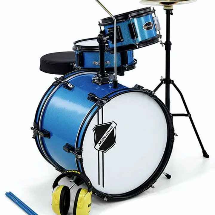 Batterie acoustique Millenium Youngster Drum Set Bundle Blue : Test et Avis