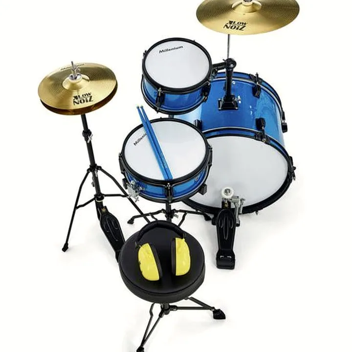 Batterie acoustique Millenium Youngster Drum Set Bundle Blue : Test et Avis