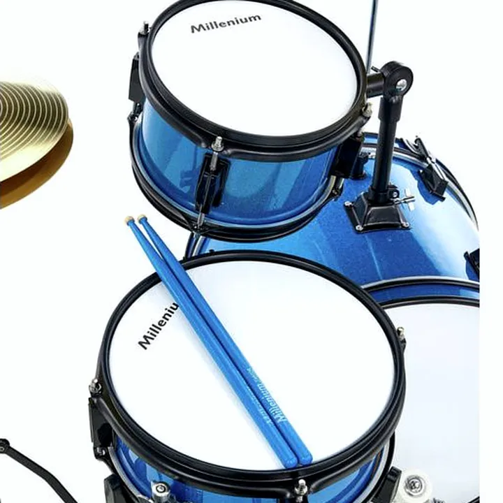 Batterie acoustique Millenium Youngster Drum Set Bundle Blue : Test et Avis