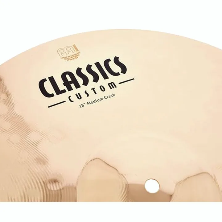 Cymbale crash Meinl 18″ Classics Custom Med. Crash Comparatif, Test et Avis