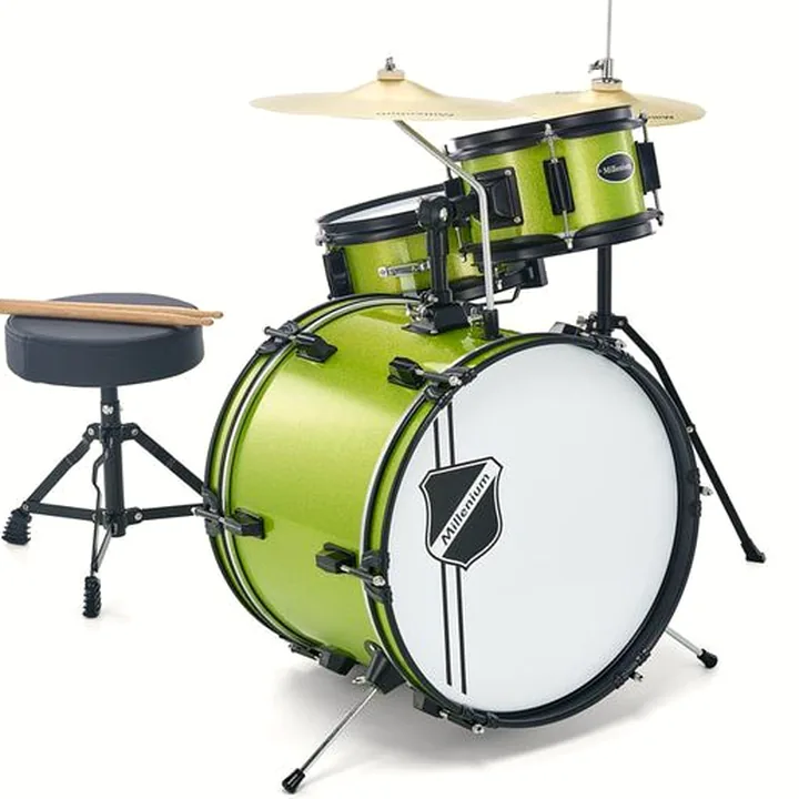 La batterie acoustique Millenium Youngster Drum Set Green / Comparatif, Avis, Test