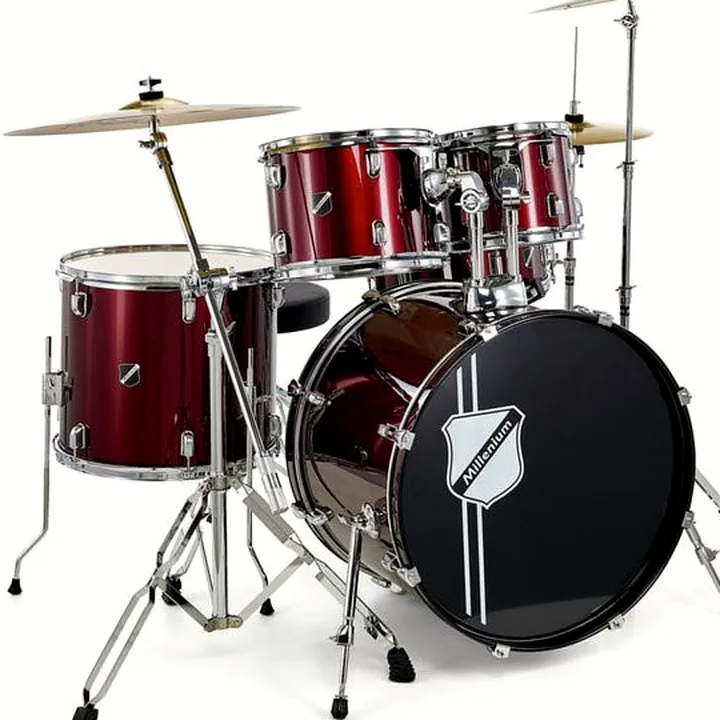 Test & Avis Batterie acoustique Millenium Focus 20 Drum Bundle Red