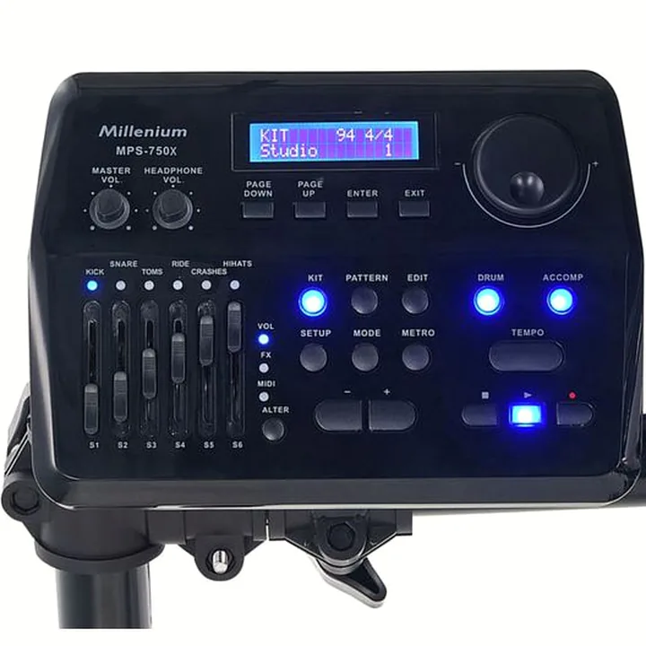 Test & Avis Batterie Électronique Millenium MPS-750X E-Drum Mesh Set
