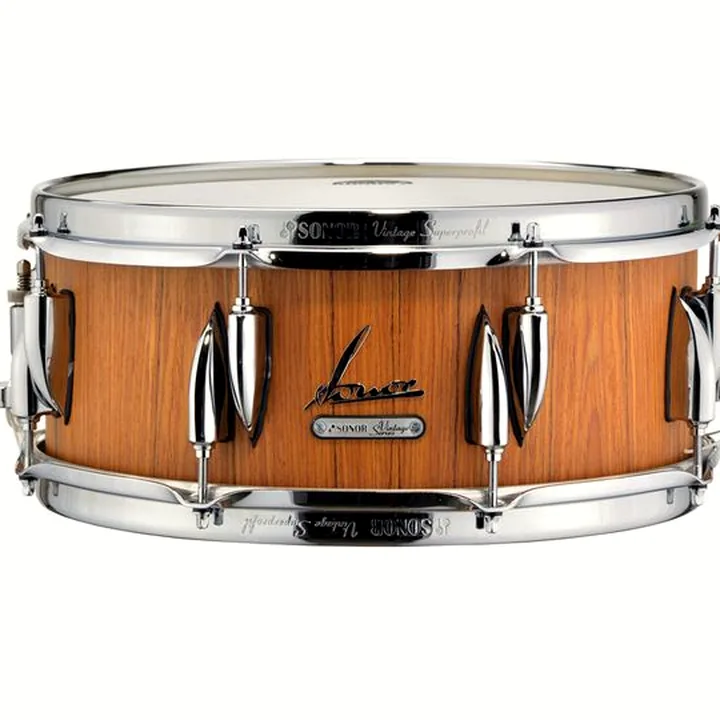 Test, Avis : Caisse-claire Sonor 14″x5,75″ Vintage Snare Teak