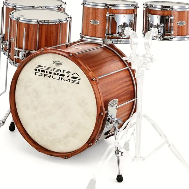 Test & Avis : Zebra Drums 2up 2down Mahogany Set