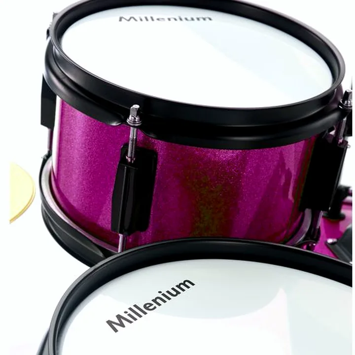 Test et Avis : Batterie acoustique Millenium Youngster Drum Set Bundle Pink