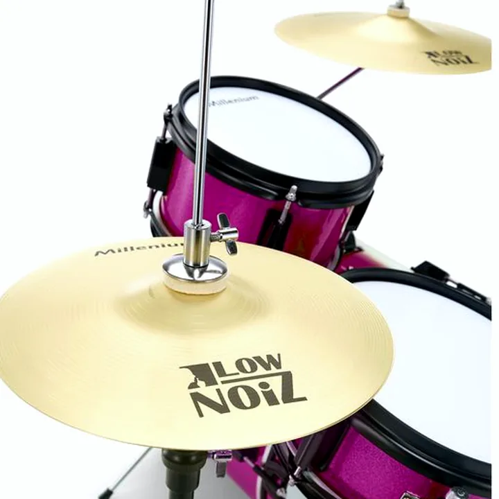 Test et Avis : Batterie acoustique Millenium Youngster Drum Set Bundle Pink